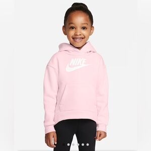 Nike Pink Sweatshirt Hoodie with Swoosh Logo